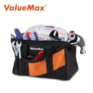 ValueMax 13 inches Multifunction Tool Bag Close Top Wide Mouth Storage Bags for Tools