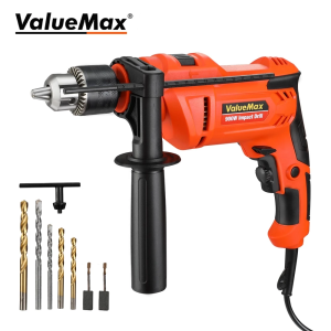 ValueMax 900W Electric Drill Set Hand Drill Hammer Impact Drill bits Set Power Driver Screwdriver Tools Electric Tools
